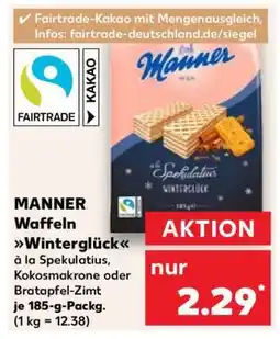 Kaufland Manner Waffeln Winterglück Angebot