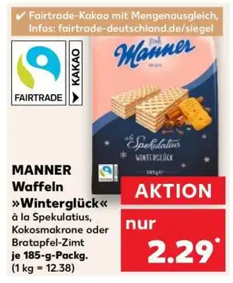 Kaufland Manner Waffeln Winterglück Angebot