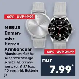 Kaufland MEBUS Damen- oder Herren-Armbanduhr Angebot