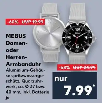 Kaufland MEBUS Damen- oder Herren-Armbanduhr Angebot