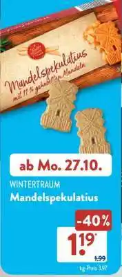 Aldi Süd Mandelspekulatius Angebot