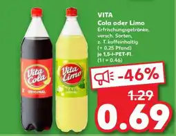 Kaufland Vita Cola oder Limo Angebot