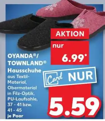 Kaufland OYANDA / TOWNLAND Hausschuhe Angebot