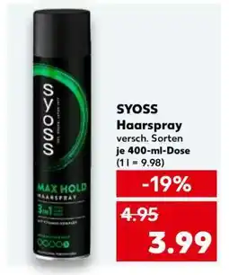 Kaufland SYOSS Haarspray Angebot