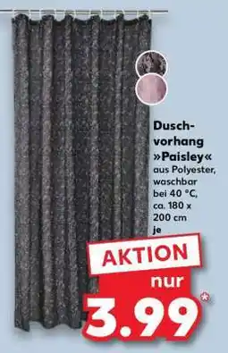 Kaufland Duschvorhang Paisley Angebot
