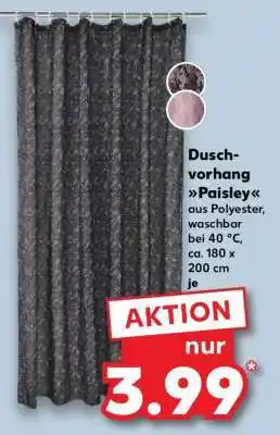 Kaufland Duschvorhang Paisley Angebot