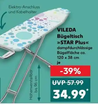 Kaufland VILEDA Bügeltisch STAR Plus Angebot