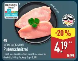 Aldi Nord MEINE METZGEREI Putenschnitzel Angebot