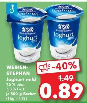 Kaufland WEIHEN- STEPHAN Joghurt mild Angebot