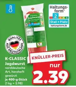 Kaufland K-CLASSIC Jagdwurst Angebot