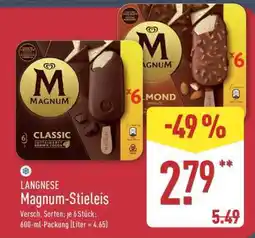 Aldi Nord LANGNESE Magnum Stieleis Angebot