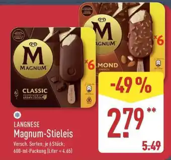 Aldi Nord LANGNESE Magnum Stieleis Angebot
