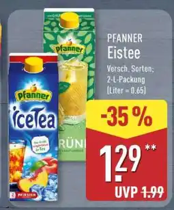 Aldi Nord Pfanner Eistee Angebot