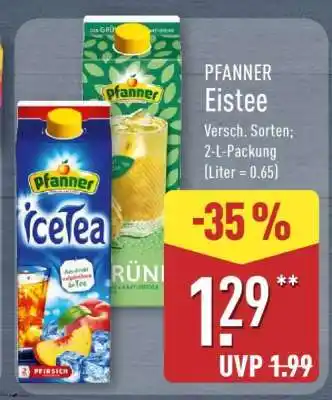 Aldi Nord Pfanner Eistee Angebot