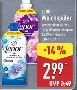 Aldi Nord Lenor Weichspüler Angebot
