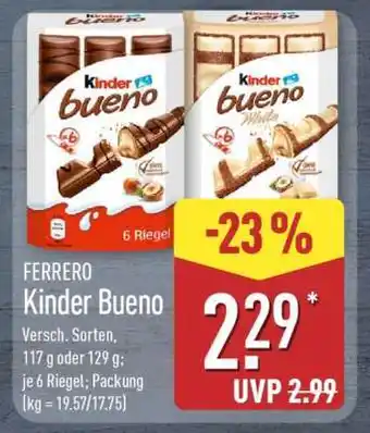 Aldi Nord FERRERO Kinder Bueno Angebot
