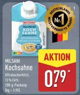 Aldi Nord MILSANI Kochsahne Angebot