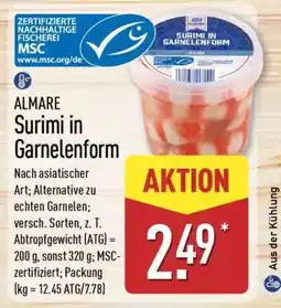 Aldi Nord ALMARE Surimi in Garnelenform Angebot