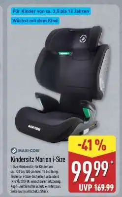 Aldi Nord Kindersitz Morion i-Size Angebot