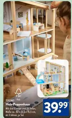 Aldi Süd Holz-Puppenhaus Angebot