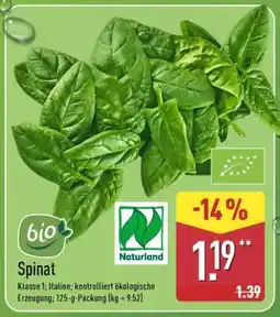 Aldi Nord Spinat Angebot