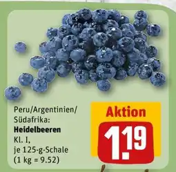 REWE Heidelbeeren Angebot