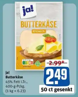 REWE ja! Butterkäse Angebot