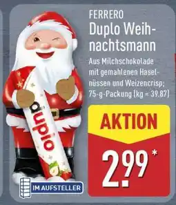 Aldi Nord FERRERO Duplo Weihnachtsmann Angebot
