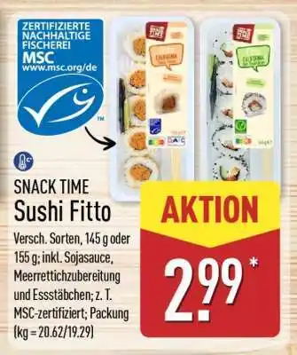 Aldi Nord SNACK TIME Sushi Fitto Angebot