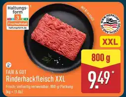 Aldi Nord FAIR & GUT Rinderhackfleisch XXL Angebot
