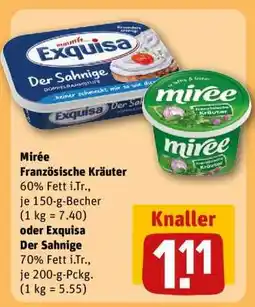 REWE Mirée Französische Kräuter oder Exquisa Der Sahnige Angebot