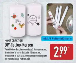 Aldi Nord DIY-Tattoo-Kerzen Angebot