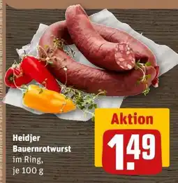 REWE Heidjer Bauernrotwurst Angebot
