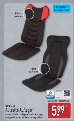 Aldi Nord RIDE+GO Autositz-Aufleger Angebot