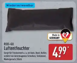 Aldi Nord RIDE+GO Luftentfeuchter Angebot