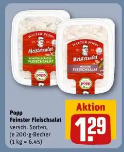 REWE POPP Feinster Fleischsalat Angebot