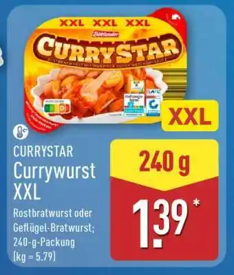 Aldi Nord CURRYSTAR Currywurst XXL Angebot