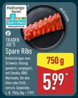 Aldi Nord TRADER JOE’S Spare Ribs Angebot