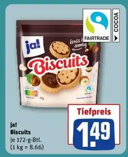 REWE ja! Biscuits Angebot