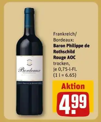 REWE Baron Philippe de Rothschild Rouge AOC Angebot