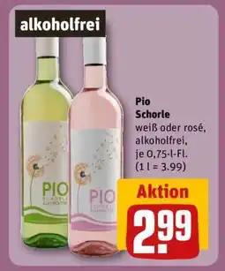REWE Pio Schorle Angebot