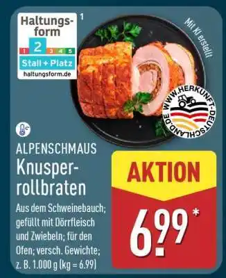 Aldi Nord ALPENSCHMAUS Knusperrollbraten Angebot