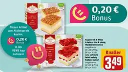 REWE Coppenrath & Wiese Cafeteria fein & sahnig Mandel-Bienenstich Angebot