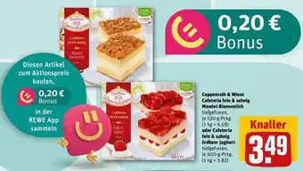 REWE Coppenrath & Wiese Cafeteria fein & sahnig Mandel-Bienenstich Angebot
