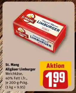 REWE St. Mang Allgäuer Limburger Angebot