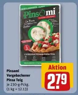 REWE Pinsami Vorgebackener Pinsa Teig Angebot