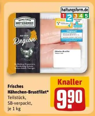 REWE Frisches Hähnchen-Brustfilet Angebot