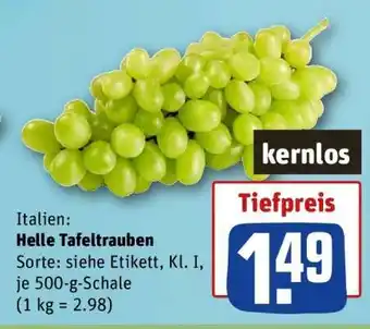 REWE Helle Tafeltrauben Angebot