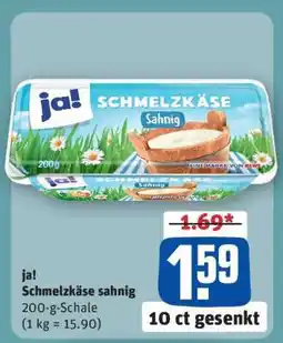 REWE ja! Schmelzkäse sahnig Angebot