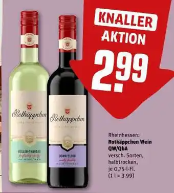 REWE Rotkäppchen Wein QW/QbA Angebot